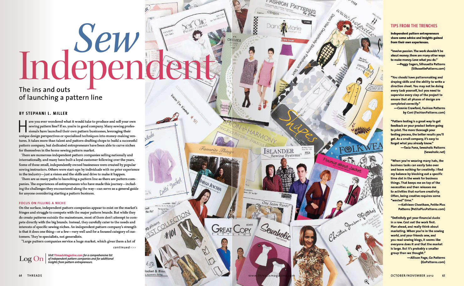 Independent Pattern Company Article